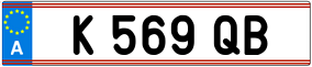 Trailer License Plate